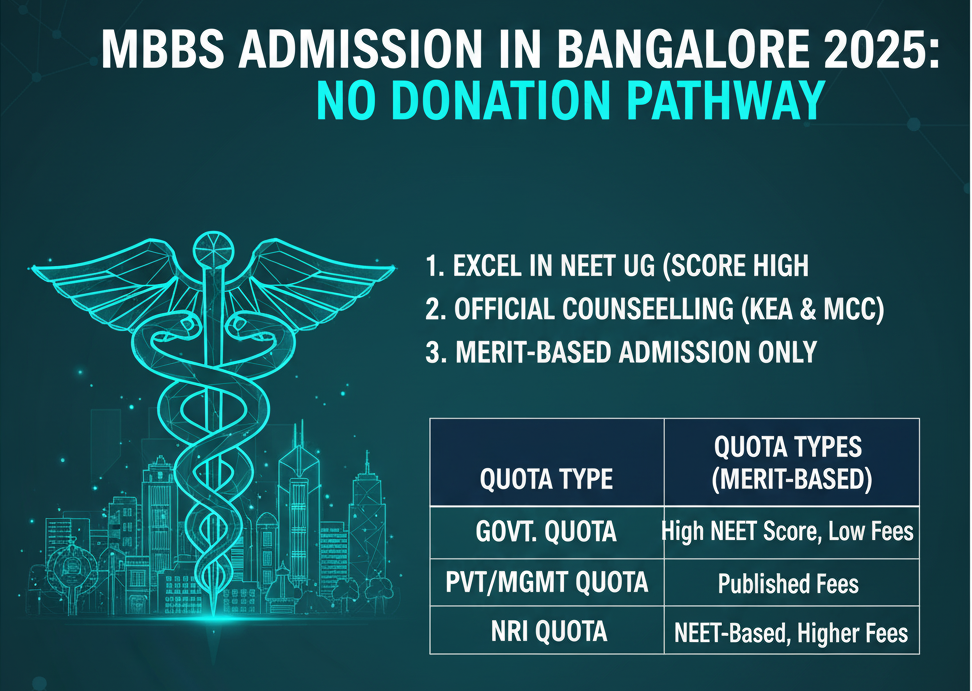 MBBS Admission without Donation in Bangalore 2025